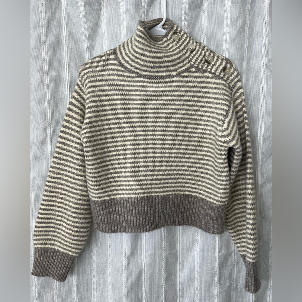 Universal Thread Taupe Cowl Mock Neck Sweater